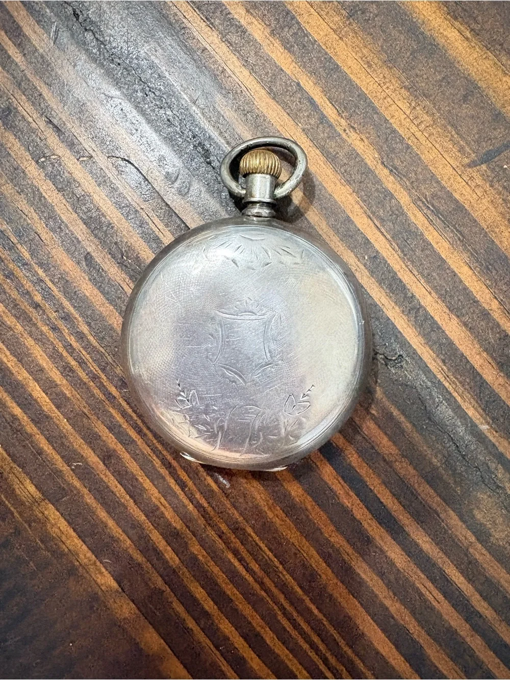 Eglin 1884 Silver-Tone Pocket Watch — Classic Men's Accessory
